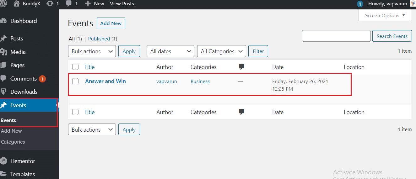 bp simple event plugin