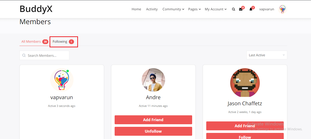 buddypress follow plugin guide