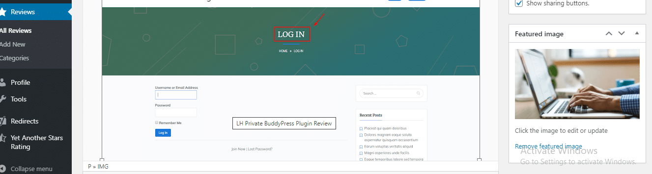 LH BuddyPress plugin