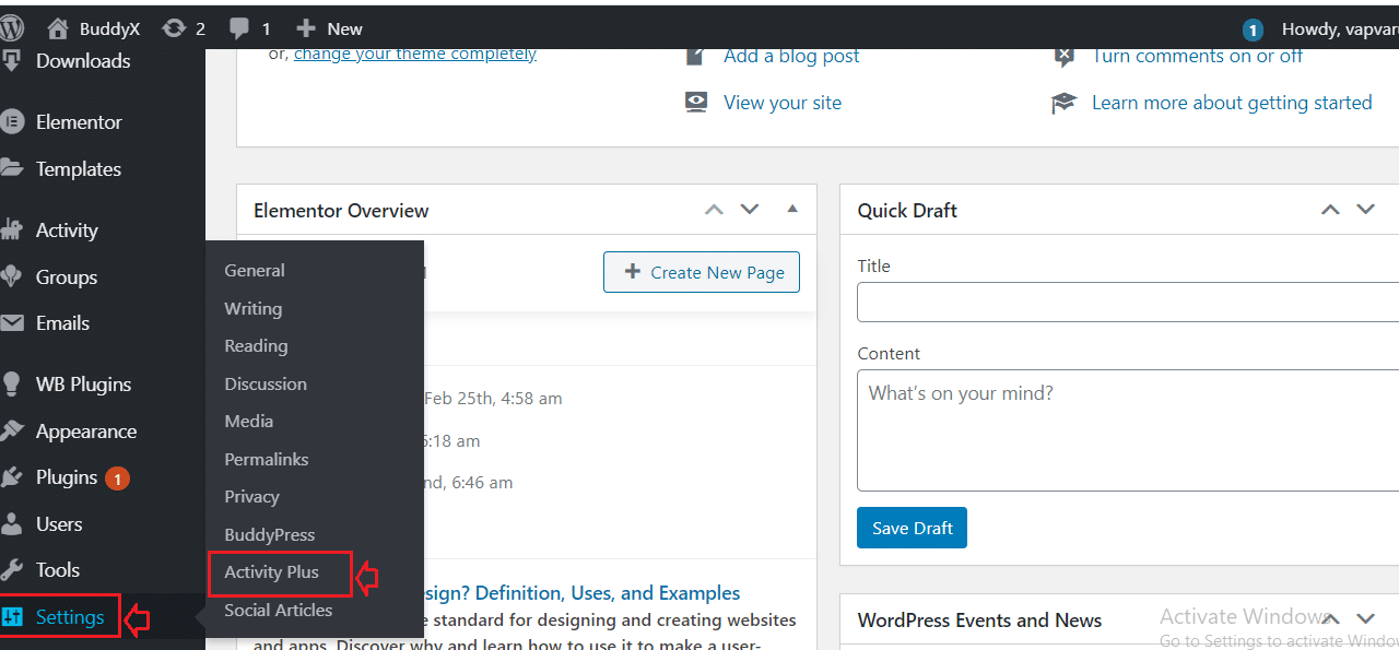 Activity Plus Reloaded for BuddyPress