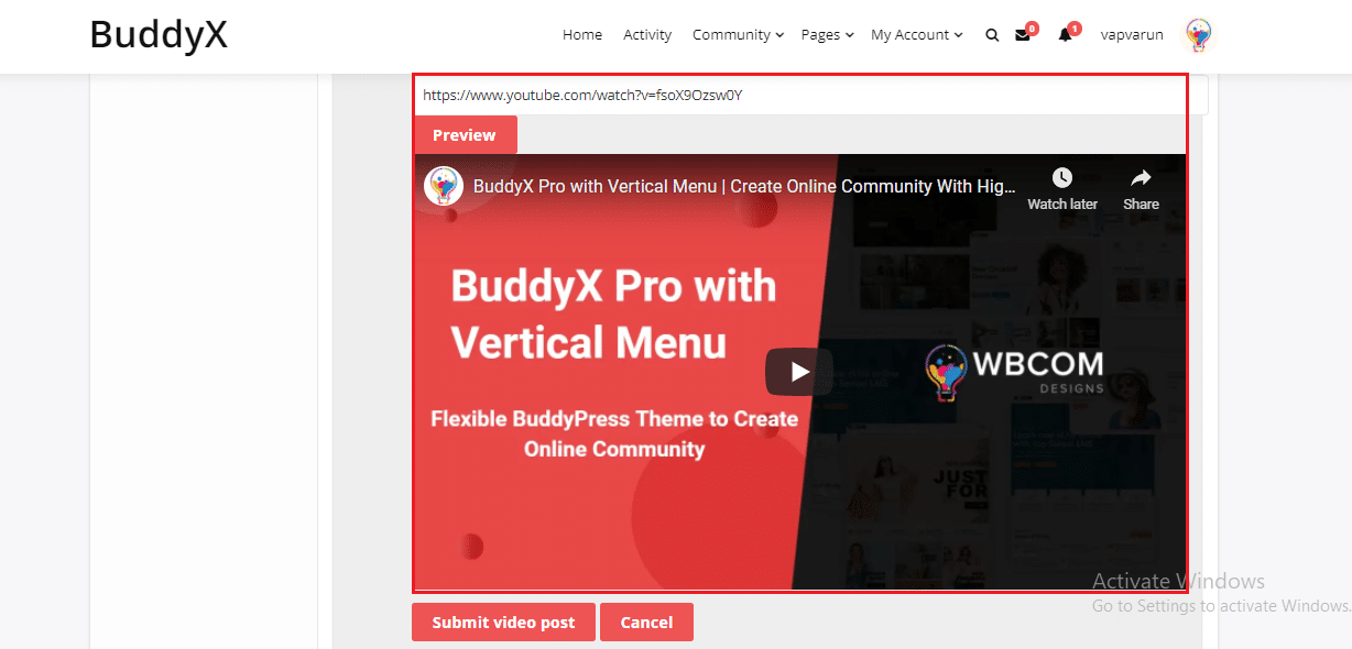 bp activity reloaded plugin