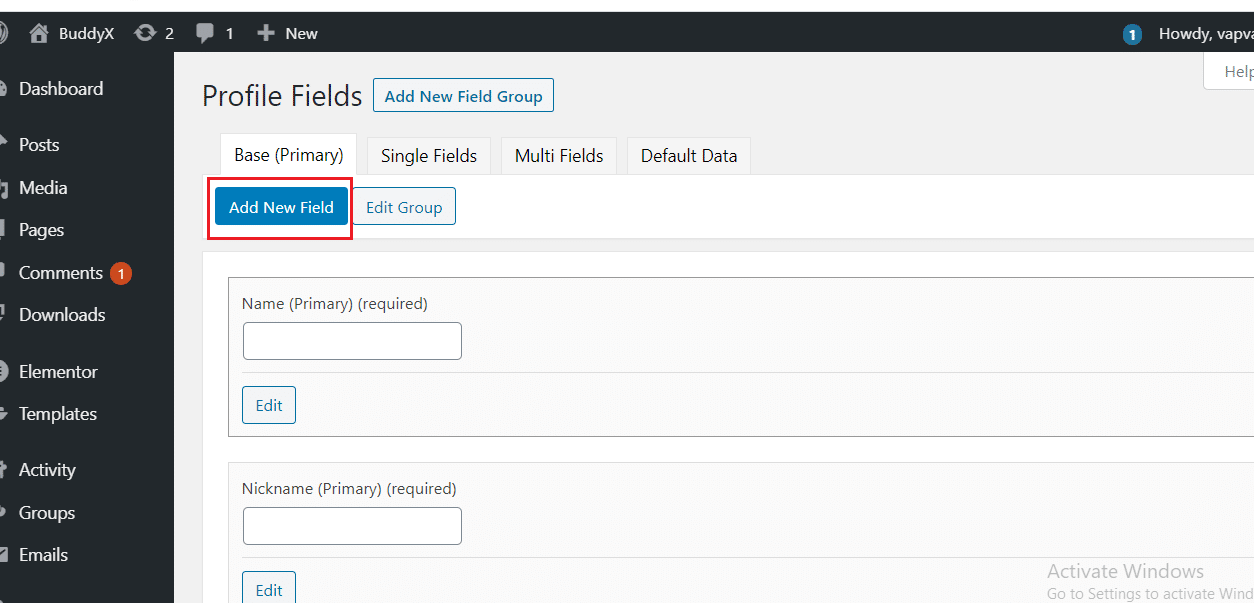 BuddyPress XProfile Custom Image Field plugin