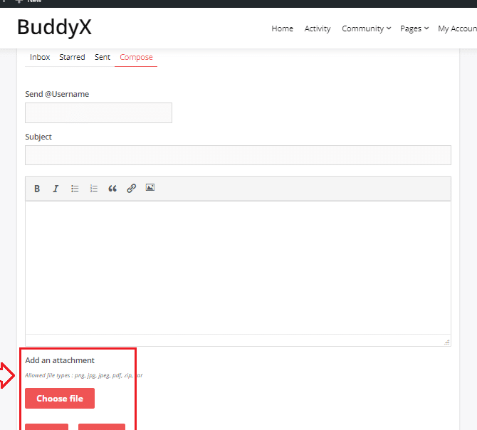 bp message attachment