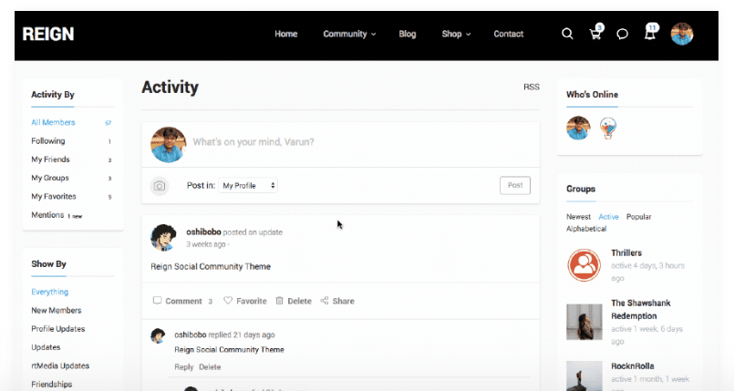 BuddyPress plugin Addons