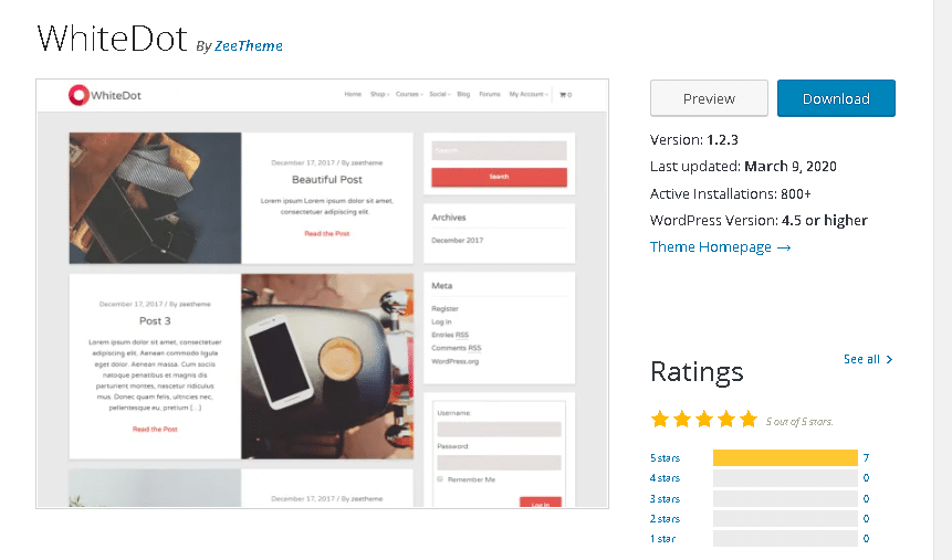 free Social Networking Themes whitedot