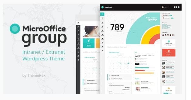 WordPress intranet theme Micro Office