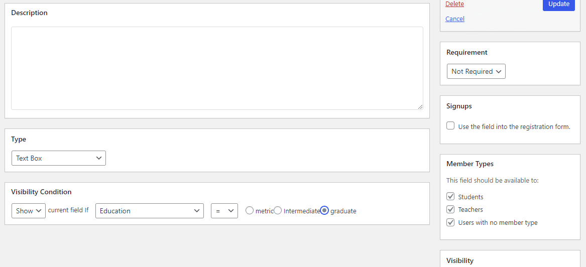 Conditional Profile Fields for BuddyPress Plugin