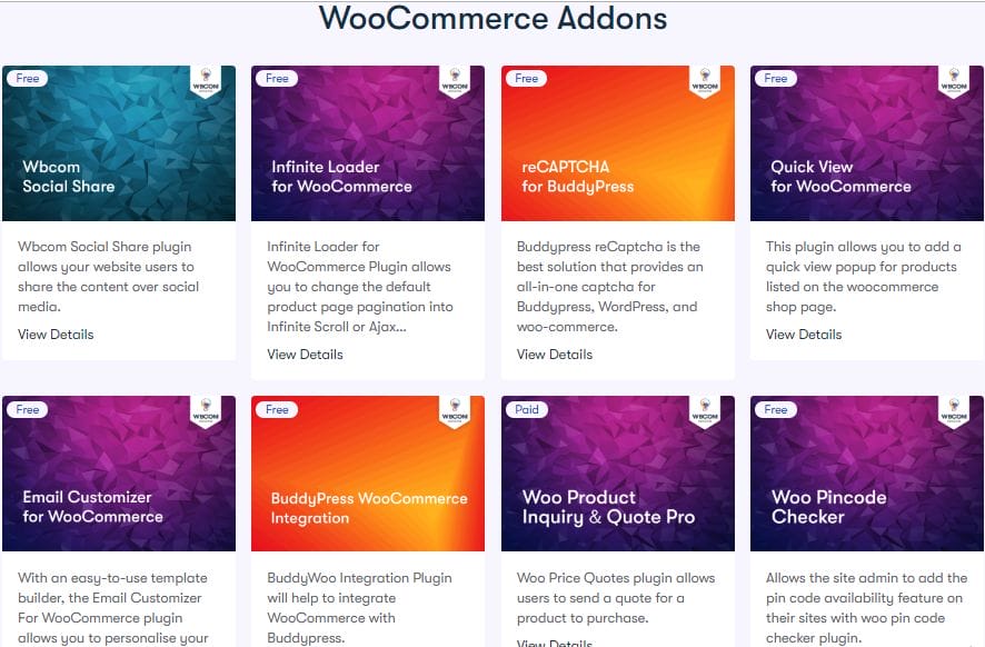 WooCommerce addons