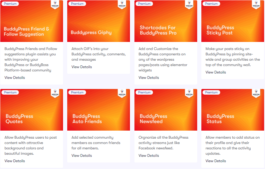premium buddypress addons