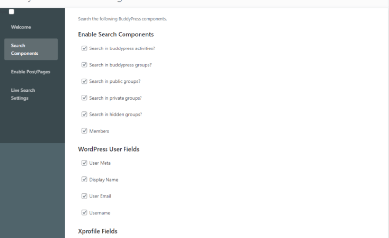 BuddyPress Ads Settings