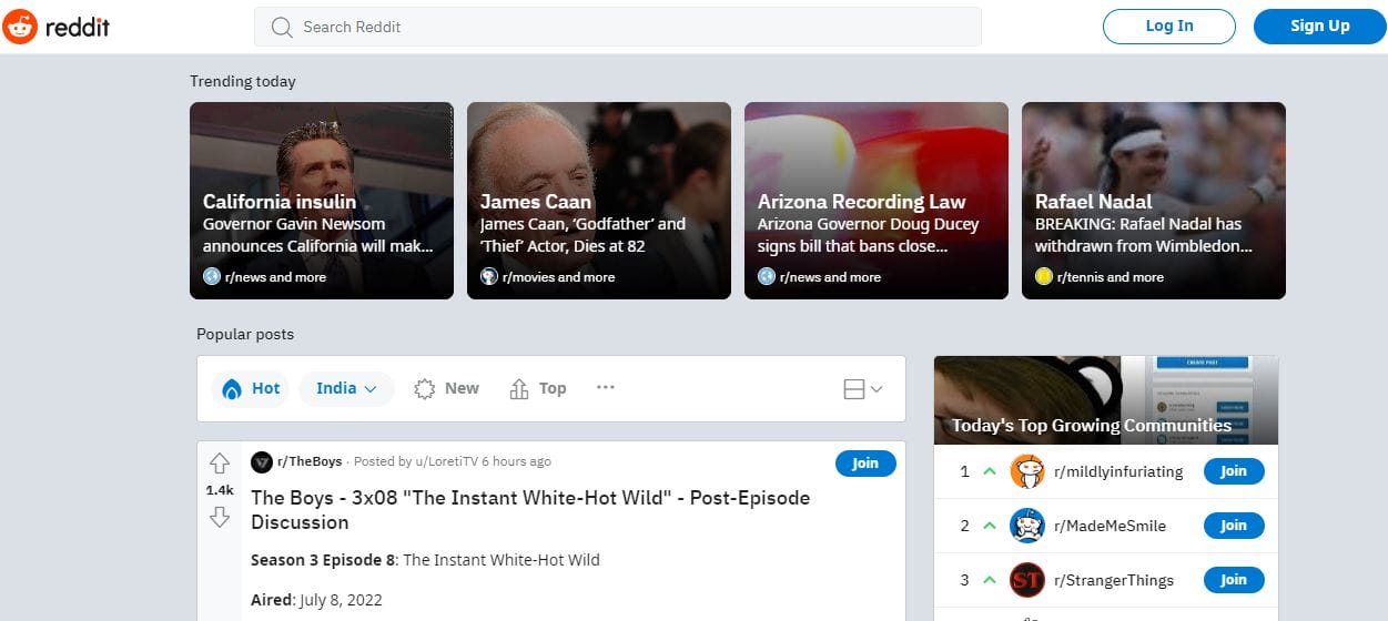 Reddit- Photography Websites