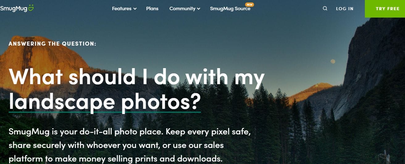 SmugMug- Photography Websites