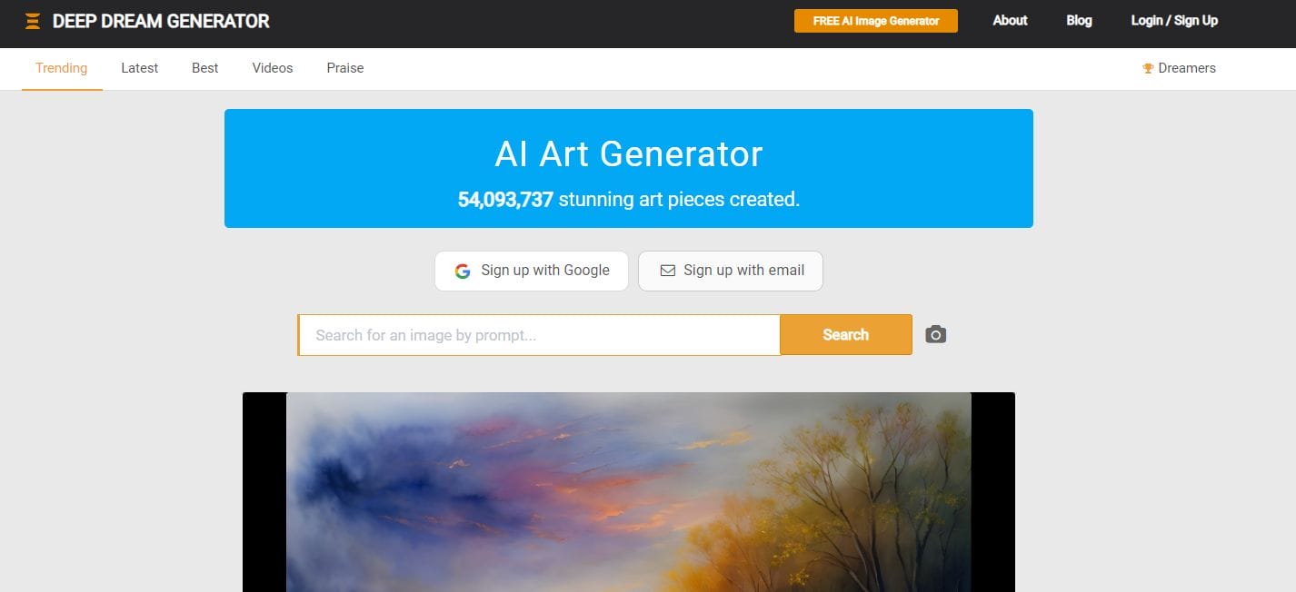 Deep Dream Generator