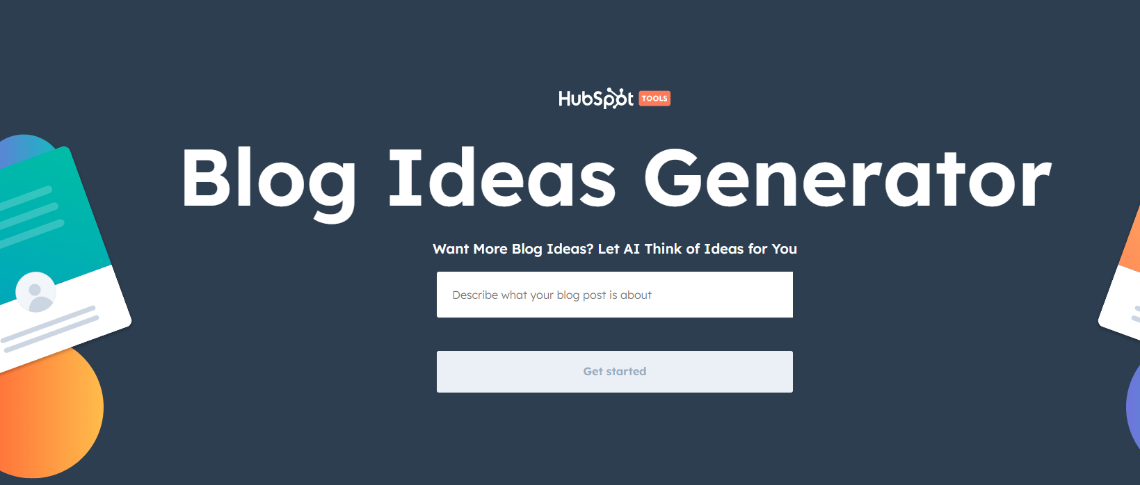 Topic Blog Idea Generator