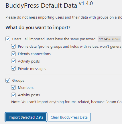 BP default Data Delete Data