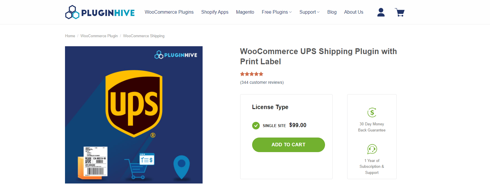 WooCommerce UPS Shipping Plugin with Print Label