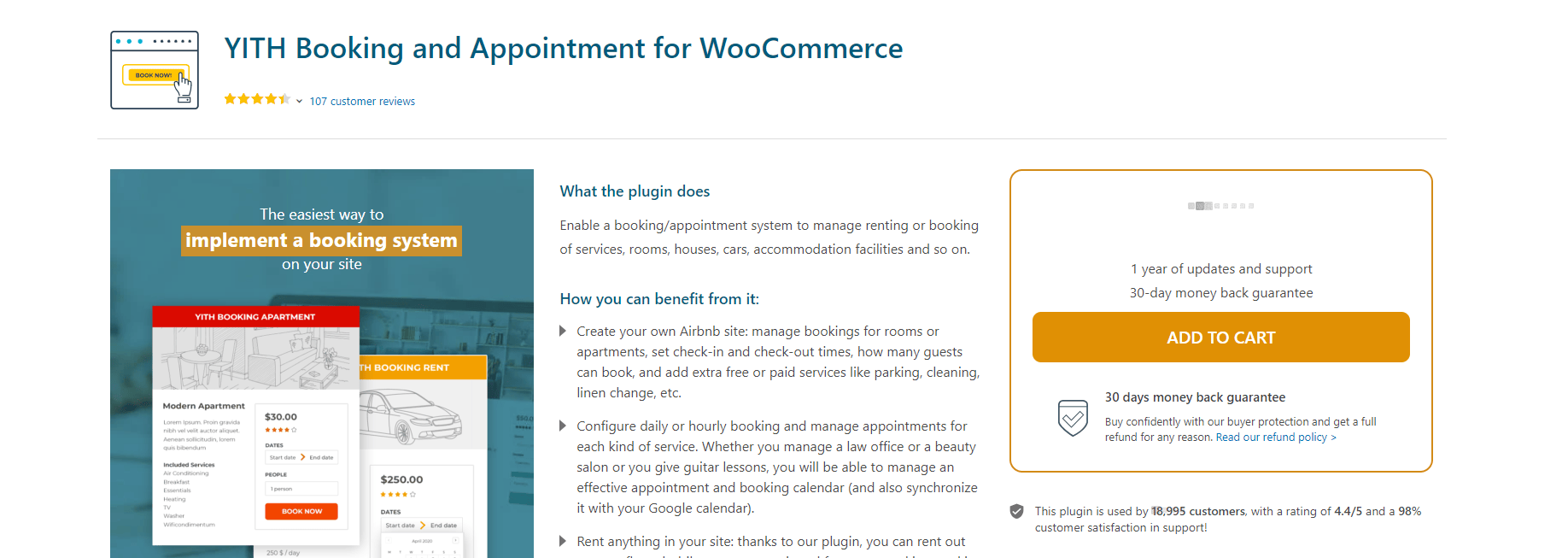 YITH Booking and Appointment for WooCommerce