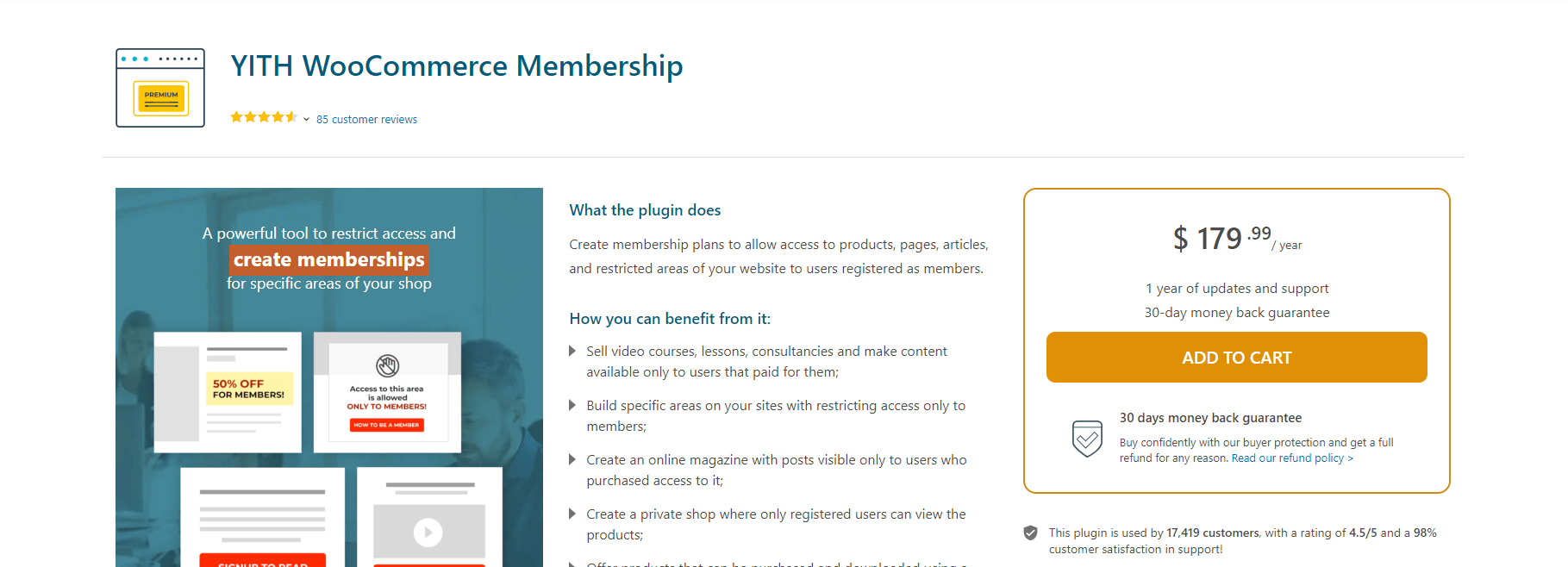 YITH WooCommerce Membership