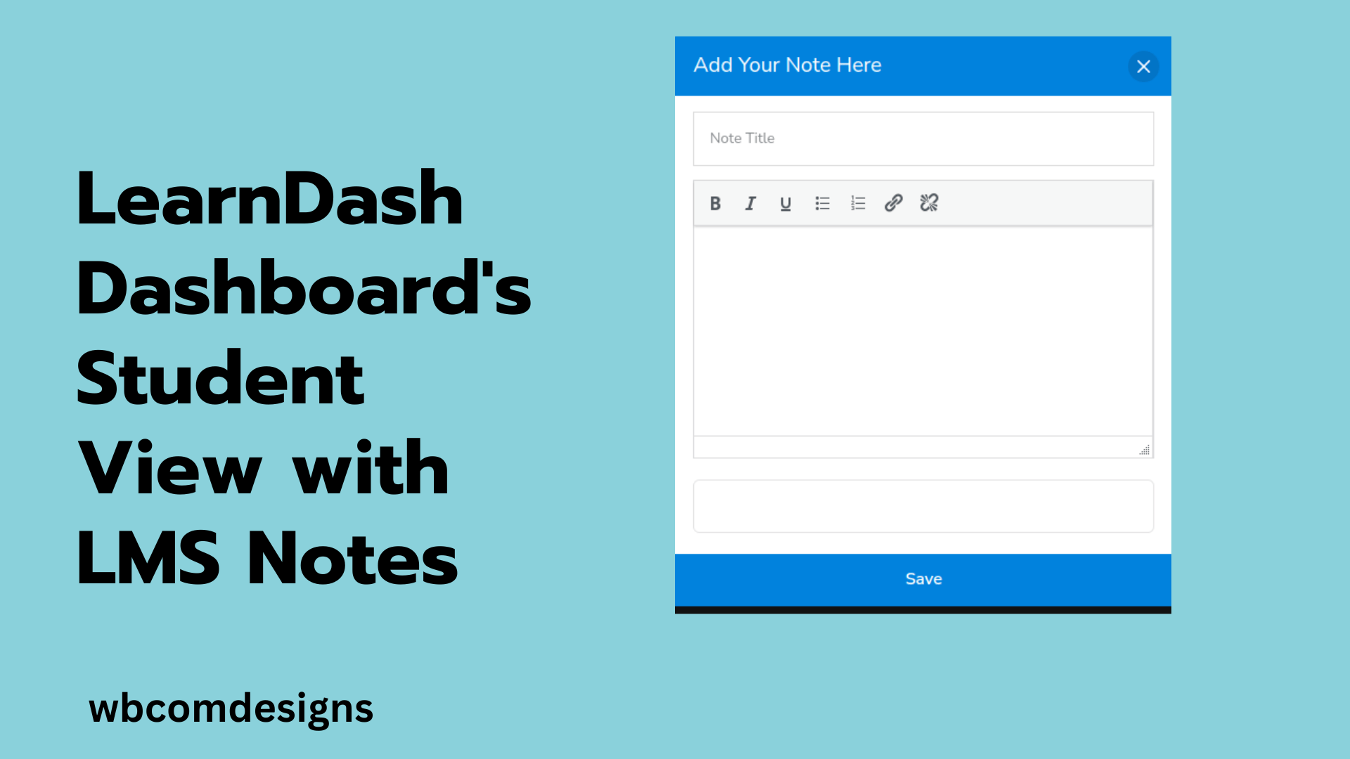 student view, LMS notes