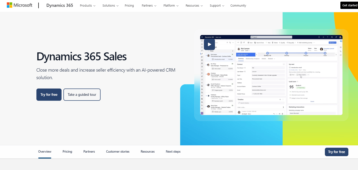 Microsoft Dynamics 365 AI for Sales