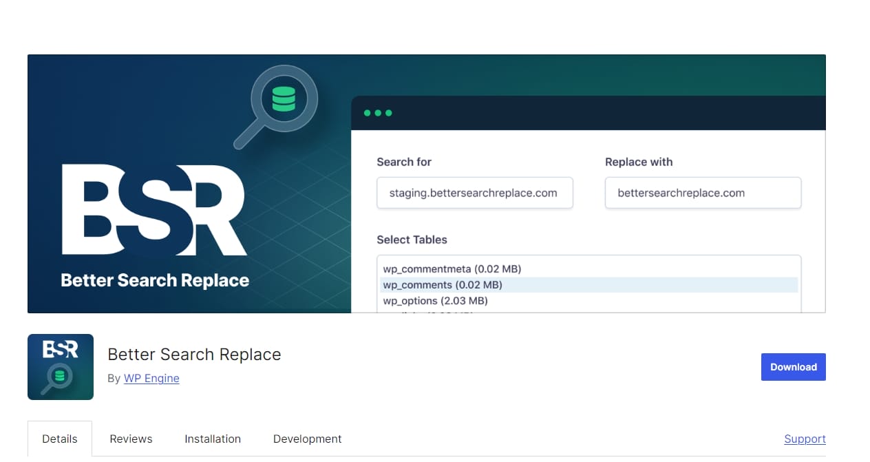 better search Replace
