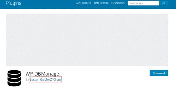 wp DB manager