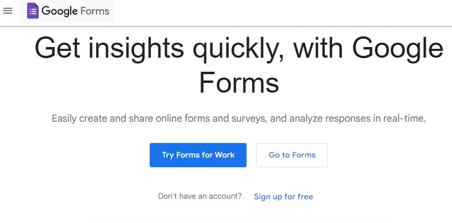 Google Forms Alternative