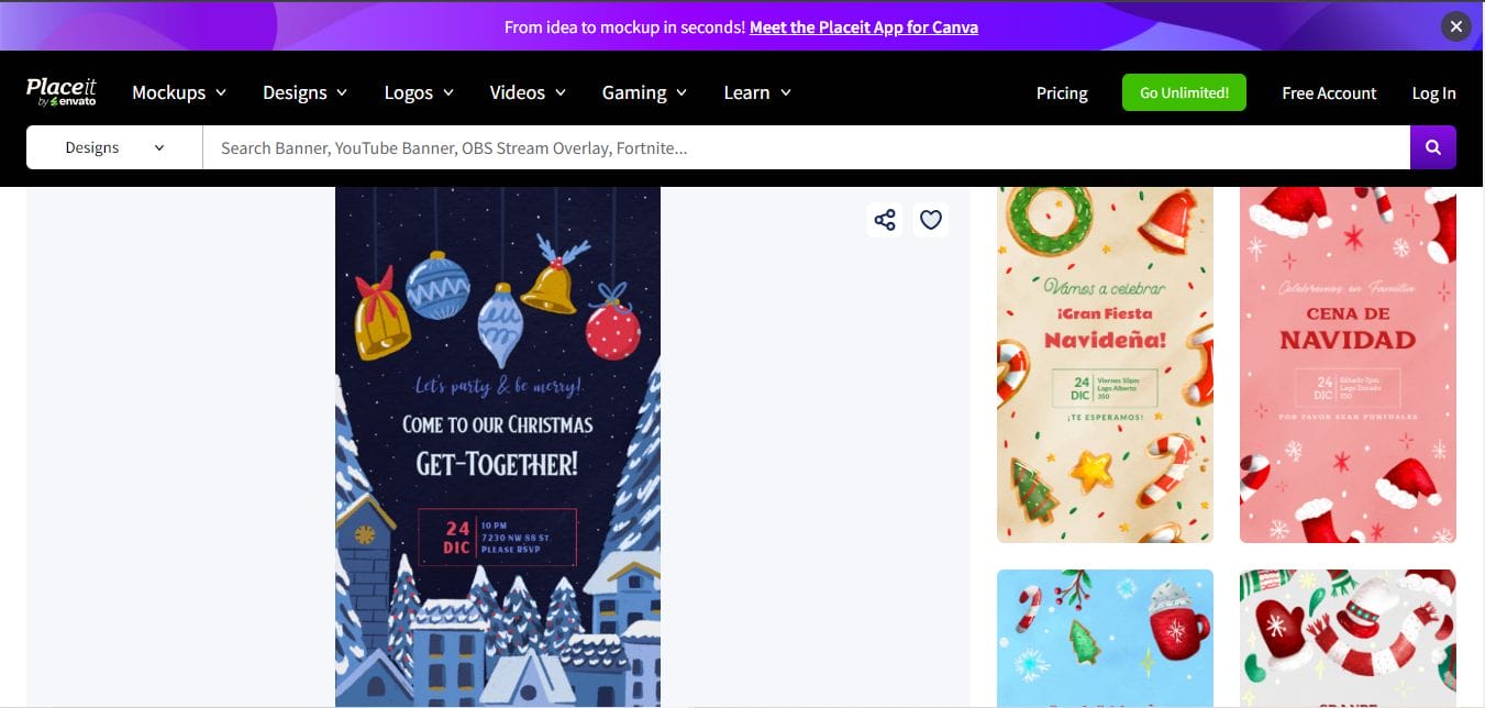 Christmas Invitation Video Maker