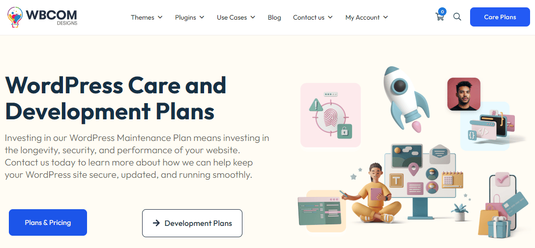 Wbcom Designs Maintenance and Care Plan