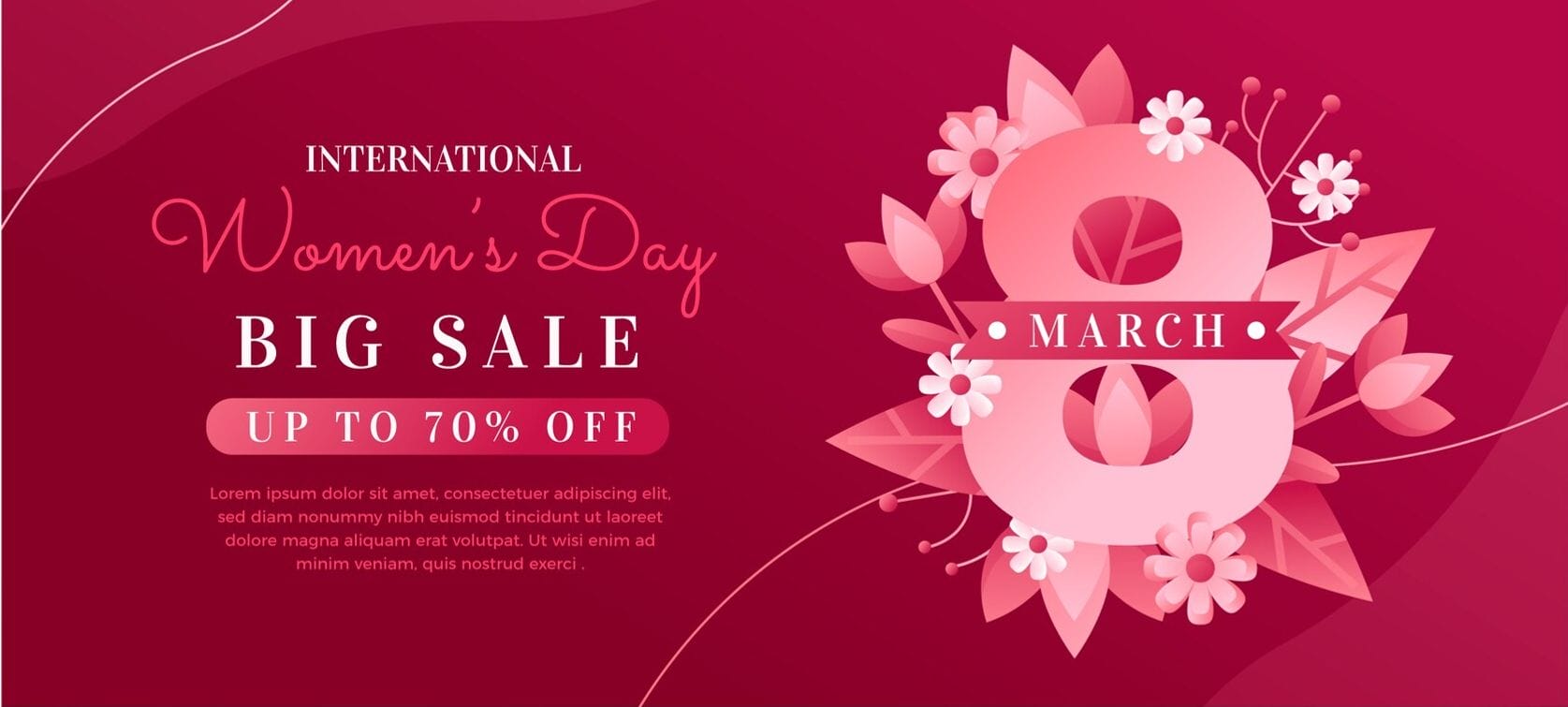 Women's Day Sales Ad Maker
