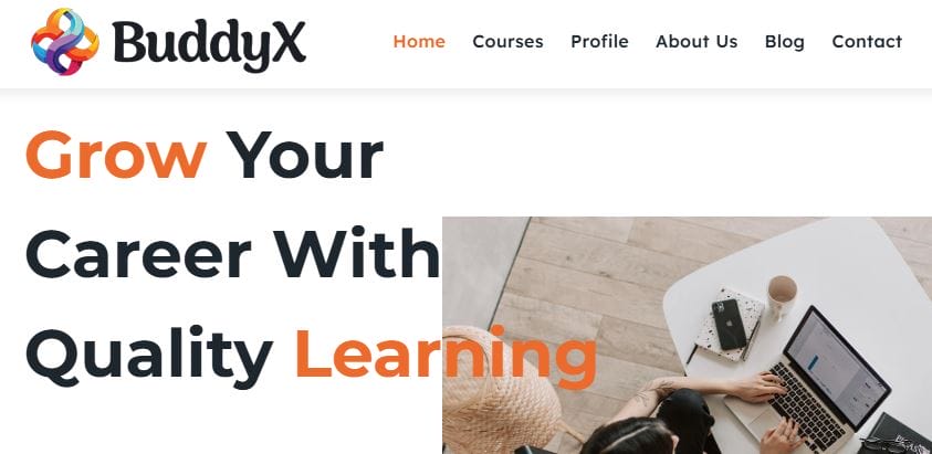 Buddyx: Fastest E-learning WordPress Themes