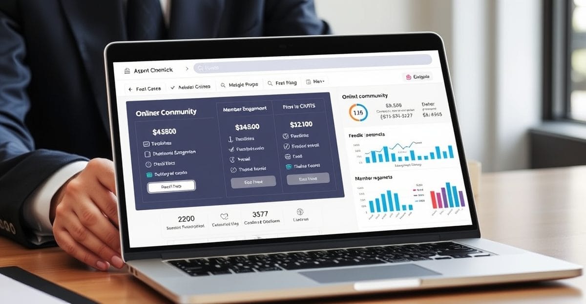 Community monetization with subscription tiers and member engagement