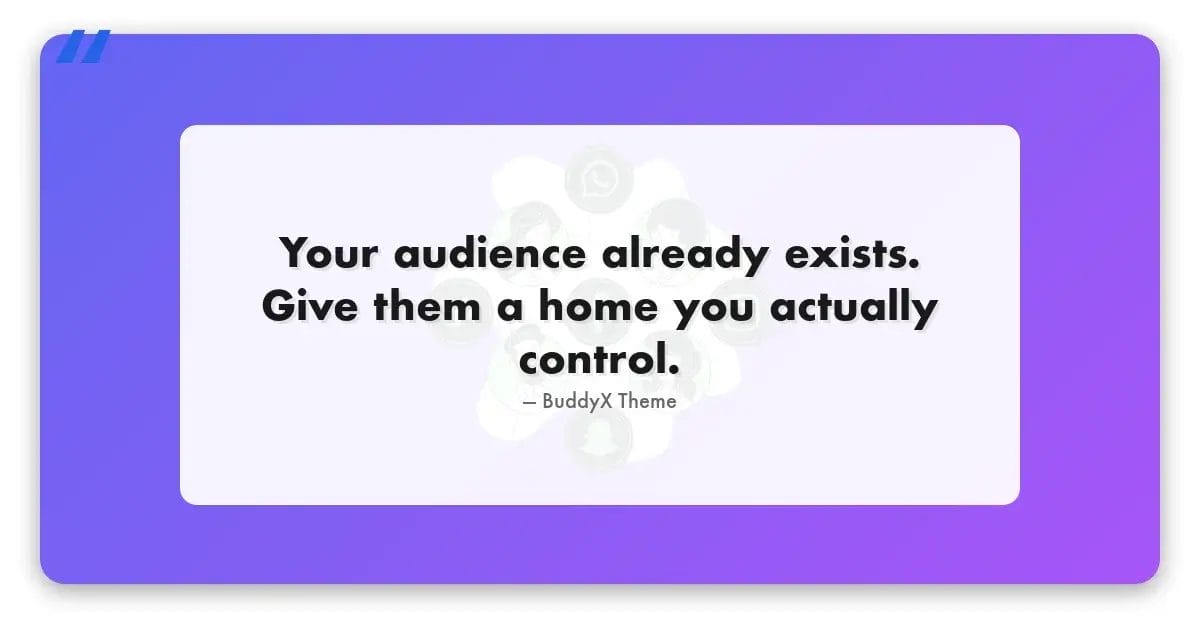 Build a creator community platform with WordPress and BuddyX