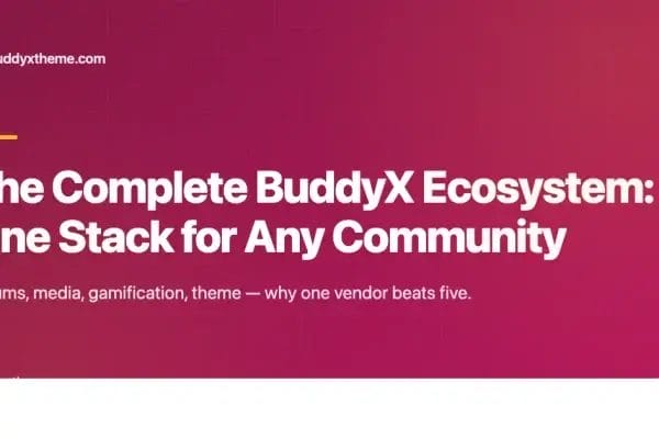 Banner for complete BuddyX ecosystem community stack